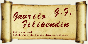 Gavrilo Filipendin vizit kartica